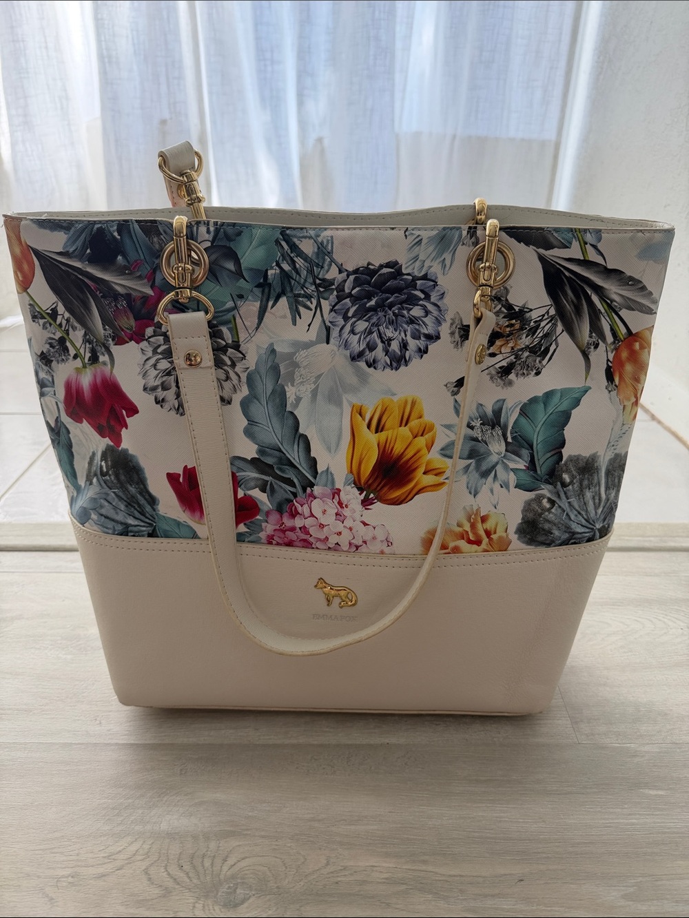 Emma Fox Floral Print Tote Bag